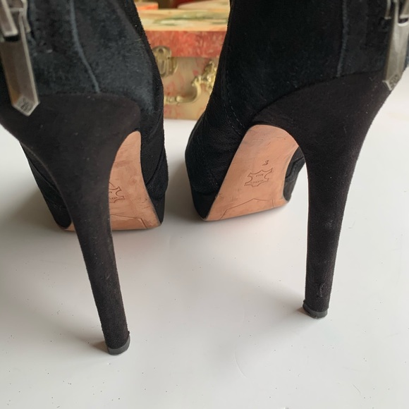 Black suede Sam Edelman Booties - Picture 3 of 5